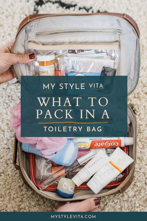 List Of Toiletries For Women, What To Pack In Toiletry Bag, Toiletry Bag Essentials, How To Repel Flies, Toiletries List, Carry On Toiletries, Repel Flies, Packing Toiletries, Bathroom Bag