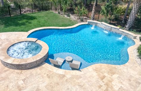 Blue Haven Pools, Inground Pool Designs, Swimming Pool Pictures, Inground Pool Landscaping, Dream Backyard Pool, Freeform Pools, Swimming Pool Photos, Pools Backyard Inground, Pool Remodel