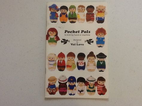 Pocket Pals Book by CraftyTreet on Etsy, $4.50 Izzy Dolls, Dog Knitting, Comfort Dolls, Pocket Pals, Knitted Dolls Free, Addi Knitting Machine, Teddy Bear Knitting Pattern, Miniature Knitting, Knitted Doll Patterns