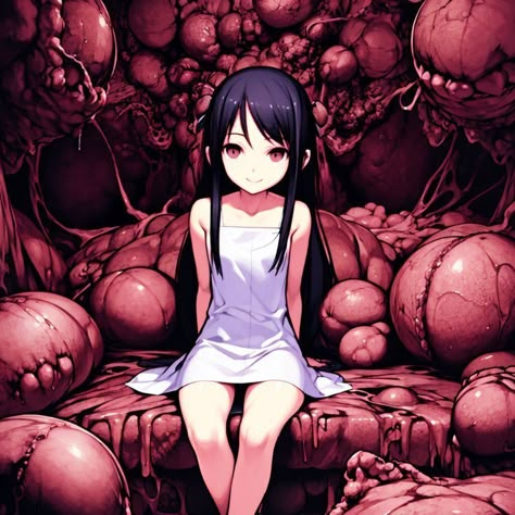 Saya No Uta, Cybergoth Anime, Cute Zombie, Creepy Core, Zombie Girl, Yami Kawaii, Mia 3, Creepy Cute, Visual Novel