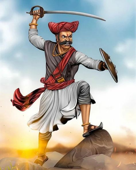 Tanhaji Malusare Wallpaper, Bride Cartoon, 3d Art Painting, Warrior Images, Indian Freedom Fighters, Black And White Wallpaper Iphone, Shivaji Maharaj Hd Wallpaper, Durga Picture, Actors Illustration