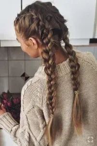 10 Easy Heatless Hairstyles for College Two Braids Style, Double Braids, Long Bridal Hair, Hairstyles Braid, Short Hair Trends, Heatless Hairstyles, Braided Hairstyles For Wedding, Hairstyles Easy, Braided Hairstyles Easy