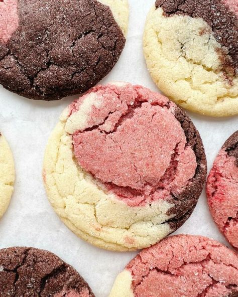 Neapolitan Cookie, Neapolitan Cookies Recipe, Zoe Bakes, Vanilla Bean Blog, Sarah Kieffer, Brown Sugar Cookie Recipe, Strawberry Chocolate Chip Cookies, Cookie Cookbook, Brown Sugar Cookies