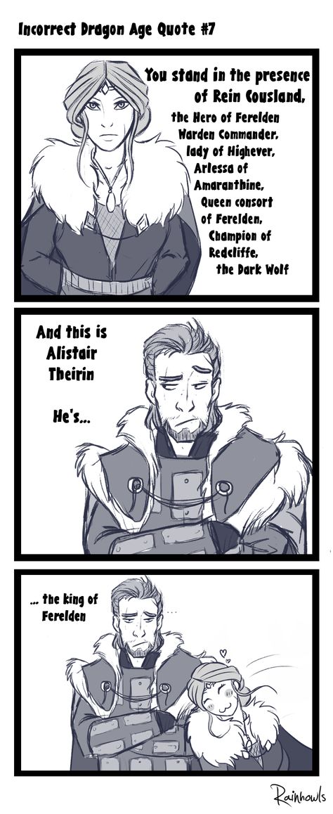 Dragon Age Alistair, Dragon Age Comics, Dragon Age Memes, Dragon Age Funny, Dragon Age Romance, Art Romance, Dragon Age Characters, Funny Dragon, Dragon Age 3