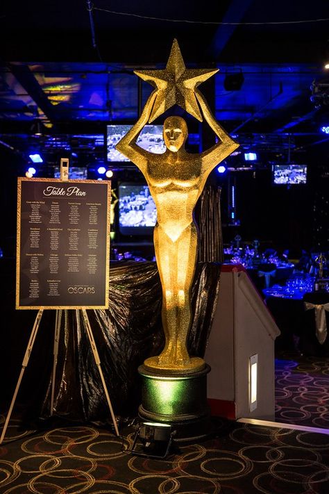 Gold Star Award Statue | Awards Theme Party | Awards Theme | Event Prop Hire Awards Night Theme Events, Award Night Theme Party, Movie Awards Theme Party, Award Show Decor, Awards Theme Party, Award Ceremony Decorations, Oscar Party Decorations, Hollywood Sweet 16, Golden Backdrop