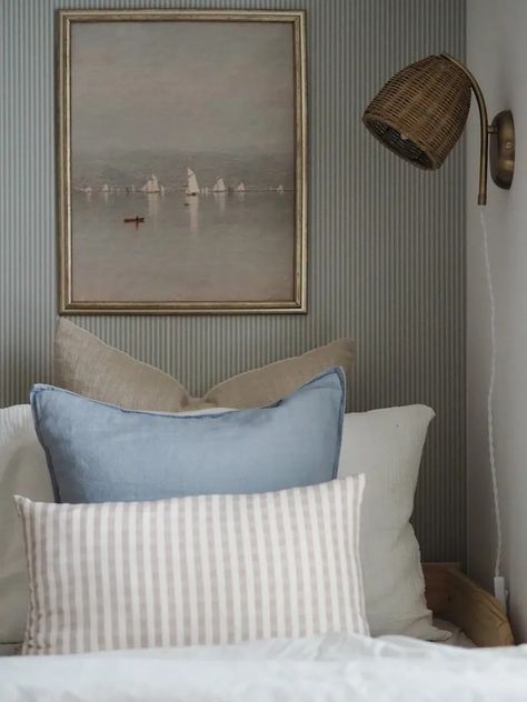 Sailboat Room Decor, Kids Bedroom Wallpaper Boys, Vintage Nautical Decor Bedroom, Mcgee And Co Kids Room, Organic Coastal Bedroom, Nautical Vintage Decor, Grandmillenial Boys Bedroom, Beach Cottage Nursery, Nautical Guest Room