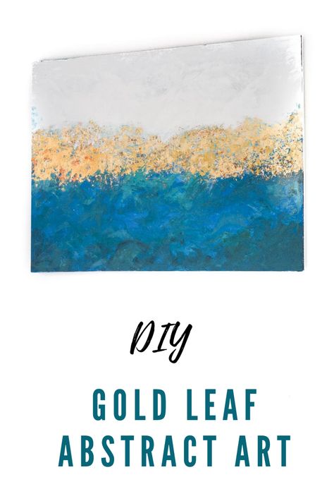 Easy DIY gold leaf abstract painting, Gold Leaf Art DIY, Gold Leaf Art Tutorial Leaf Abstract Art, Leaf Abstract Painting, Diy Gold Leaf, Leaf Art Diy, Abstract Painting Gold, Painting Gold Leaf, Leaf Abstract, Diy Gold, Abstract Art Diy