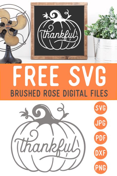 Fall Vinyl Projects, Free Fall Svg Files For Cricut, Cricut Projects Fall, Thanksgiving Cricut Projects, Fall Svgs, Fall Cricut, Fall Craft Ideas, Thankful Pumpkin, Fonts Christmas