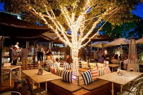 Beer Garden Design, Beer Garden Ideas, Outdoor Restaurant Patio, Outdoor Beer Garden, Rooftop Restaurant Design, Hidden City, Brewery Design, Brisbane River, Outdoor Restaurant Design