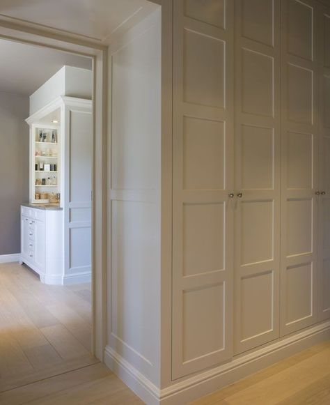 Hall Closet Organization, Front Hall Closet, Hallway Cupboards, Front Closet, Hall Cupboard, Armoire Dressing, Hallway Cabinet, Entryway Closet, Hallway Closet