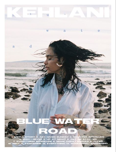 Kehlani Poster Print, Kehlani Album Poster, Kehlani Album Cover Wallpaper, Kehlani Poster Vintage, R And B Poster, Kehlani Album Cover, Kehlani Poster, Kehlani Blue Water Road, Bad Hair Day Funny