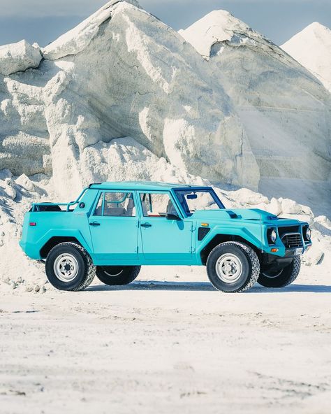 This is an off-road vehicle manufactured by Lamborghini between 1986 and 1993. It was the first production off-road vehicle from Lamborghini, and was known for its aggressive styling, powerful V12 engine, and luxurious interior. This is also known as LM002 which expands to Lamborghini Militaria 002 Modificato. By @lamborghini #lamborghini #LM002 #suv #car #militaryvehicle #vehicle #supersuv Lamborghini Lm002, Lamborghini Lamborghini, Luxurious Interior, V12 Engine, Volkswagen Group, Off Road Vehicle, Blue Interior, Vroom Vroom, Offroad Vehicles