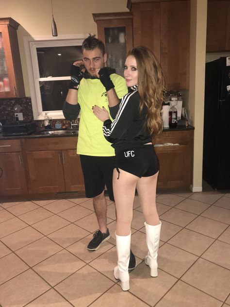 Cute couples costume! Ufc Couple Costume, Ufc Halloween Costumes Couples, Cute Couples Costumes, Halloween 23, Couples Costume, Ufc Fighter, Halloween 2024, Diy Holiday Decor, Couple Halloween Costumes