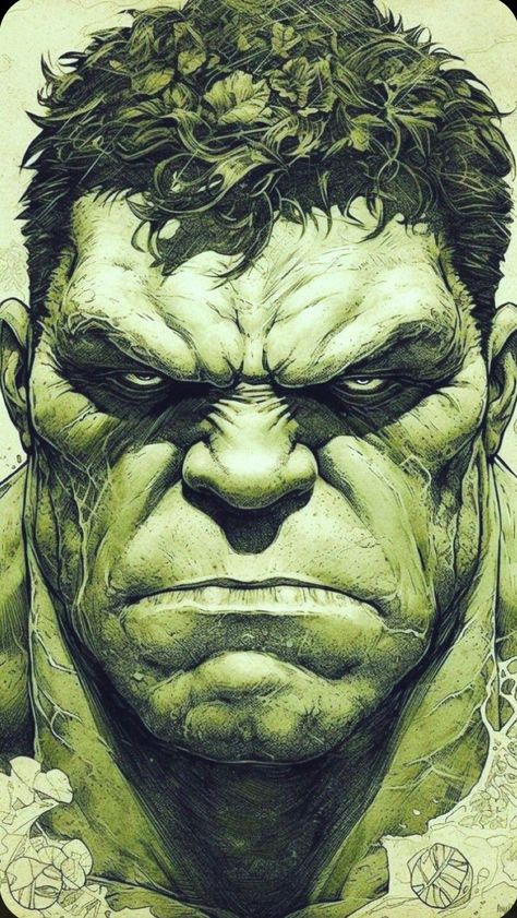 Hulk Tattoo, Hulk Artwork, Green Hulk, Hulk Art, Hulk Comic, Comic Book Drawing, Marvel Superheroes Art, Superhero Poster, Marvel Tattoos