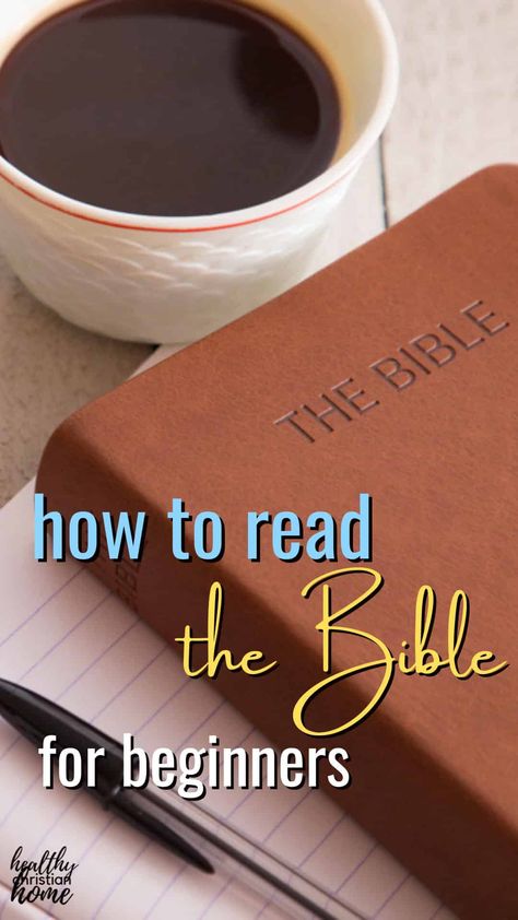 Learn how to read the Bible step-by-step for beginners. Includes insights for getting the most out of Bible reading, an overview of the Bible, and a simple Bible reading plan. Daily Bible Reading Plan For Beginners, How To Read The Bible For Beginners, Beginner Bible Study For Women, Reading The Bible For Beginners, How To Read The Bible, Bible Reading Plan For Beginners, Bible For Beginners, Bible Study Plan, Daily Bible Reading Plan