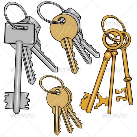 Vector Set Cartoon Bunches of Keys Key Drawing, Key Drawings, Feminist Design, Key Tattoo, Cartoon Photo, Industrial Design Sketch, Sketches Tutorial, City Illustration, Keys Art