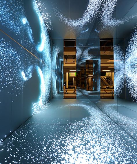 ASB glassfloor transforms floor and wall surfaces into vivid monitors Bühnen Design, Led Wand, Water Effect, Projection Mapping, Venice Biennale, Installation Design, Wallpaper Art, Wall Installation, Interior Design Companies