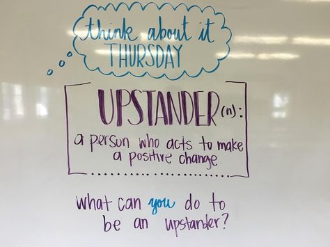 Daily Whiteboard Writing Prompts: Think About It Thursday Think About It Thursday, Whiteboard Prompts, Whiteboard Messages, Teaching Kindness, Morning Journal, Responsive Classroom, Disney Mulan, Morning Activities, Daily Writing Prompts