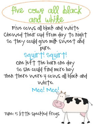 cute cow song to the tune of five little speckled frogs and farm picture cards Farm Animal Songs, Farm Unit Preschool, Five Little Speckled Frogs, Farm Picture, Farm Songs, Speckled Frogs, Preschool Farm, Farm Lessons, Animals Preschool