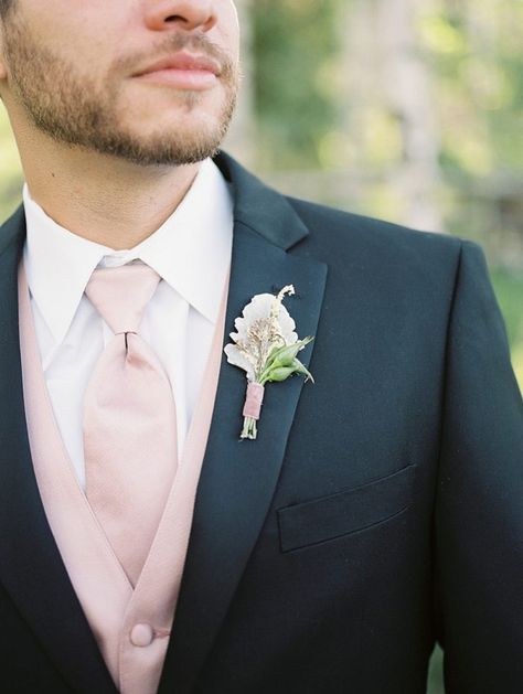 Black Tuxedo With Pink Tie, Tuxedo With Pink Tie, Black Suit With Pink Tie, Black Suit Pink Shirt, Las Vegas Couple, Sail Cloth Tent, Vegas Couple, Pink Groomsmen, Wedding Decisions