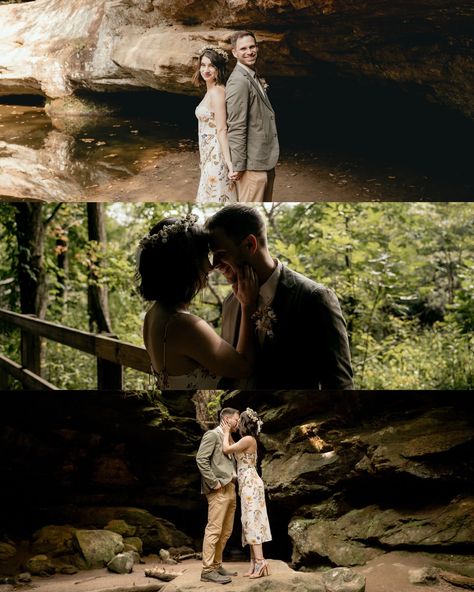 Some dreamy portraits from Mckaila and Eric’s Hocking Hills elopement. If you’re thinking of eloping in a beautiful location - do it! . . . . . . . keywords: ohio wedding photographer, Indiana wedding photographer, Toledo wedding photographer, Michigan wedding photographer, documentary style photography, midwest wedding photographer, wedding planning, wedding tips and tricks, wedding photographers, 2025 bride, 2024 bride, elopement photographer, hocking hills elopement, hocking hills state pa... Hocking Hills Elopement, Hocking Hills Engagement Photos, The Cliffs Hocking Hills, Wedding Tips And Tricks, Hocking Hills Wedding, Hocking Hills Cabins, 2025 Bride, Bride 2024, Documentary Style Photography