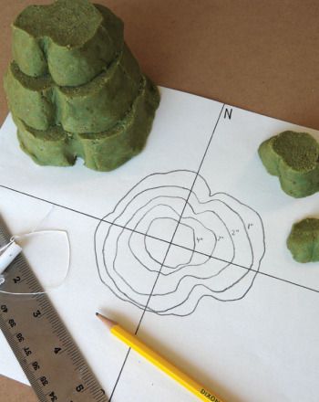 Create a Contour Map out of dough! What a great hands-on lesson! Topographic Map Activities, Fourth Grade Science, Montessori Geography, Modeling Dough, Topographical Map, Geography Activities, Map Worksheets, Teaching Geography, Homeschool Geography