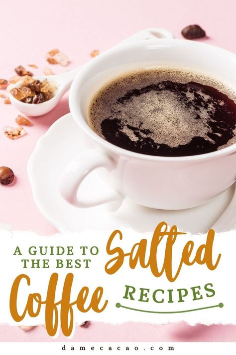 Salt In Coffee, Olive Oil Coffee, Celtic Salt, Make Your Own Coffee, Cinnamon Coffee, Salt Lamps, Food Experiences, Himalayan Salt, Coffee Flavor