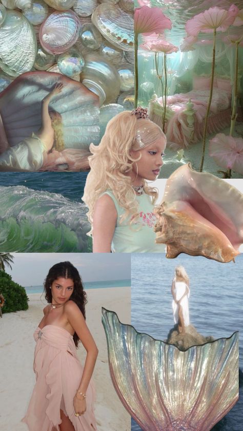 🌊🫧🐚 #mermaid #mermaidcore #mermaidaesthetic #ocean #oceanaesthetic #sea #seashells #pastel Pisces + Core + Aesthetic, Mermaidcore Aesthetic, Mermaid Aesthetic, + Core + Aesthetic, Aesthetic Pink, Deep Sea, Mood Boards, Sea Shells, Mermaid