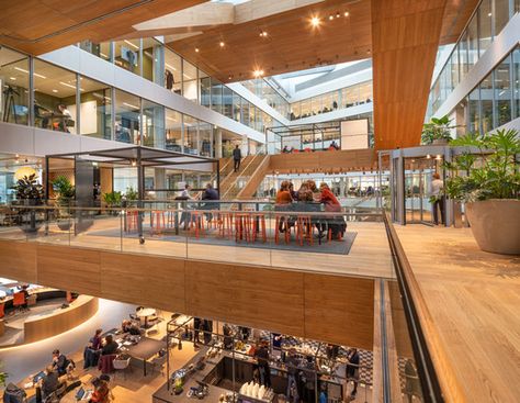 Gallery of Cedar ING Offices / Benthem Crouwel Architects + HofmanDujardin - 18 Banks Office, Office Floor, Floor Plan Layout, Floor Layout, Interior Garden, Floor To Ceiling Windows, Zaha Hadid, Ceiling Windows, Shop Interior Design