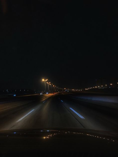 Night Highway, Late Night Car Rides, Night Car Rides, Chill Night, Late Night Vibes, Life Is A Highway, Places Photography, Night Drives, 2024 Aesthetic