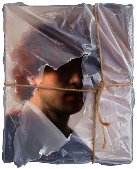 Wrapped: Realistic Paintings by Robin Eley | Daily design inspiration for creatives | Inspiration Grid Hyper Realistic Paintings, Realistic Oil Painting, Rembrandt Van Rijn, Ap Studio Art, Painting Competition, Amazing Paintings, Realistic Paintings, Glitch Art, Graphic Design Photography