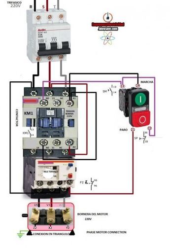 Contactor Wiring Diagrams Pdf Contactor Wiring Diagram, Basic Electrical Wiring, Motor Listrik, Home Electrical Wiring, Electrical Motor, Electrical Circuit Diagram, Electrical Diagram, Electrical Wiring Diagram, Electrical Panel