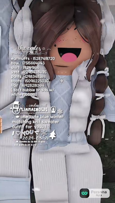 Cute Clothes Bloxburg Codes, Cozy Outfit Codes For Bloxburg, Preppy Berry Avenue Outfits, Cute Outfits In Berry Ave, Codes For Outfits In Bloxburg, Bloxburg Winter Clothes Codes, Winter Outfits Codes Bloxburg, Christmas Berry Avenue Codes Clothes, Winter Outfit Berry Avenue Codes