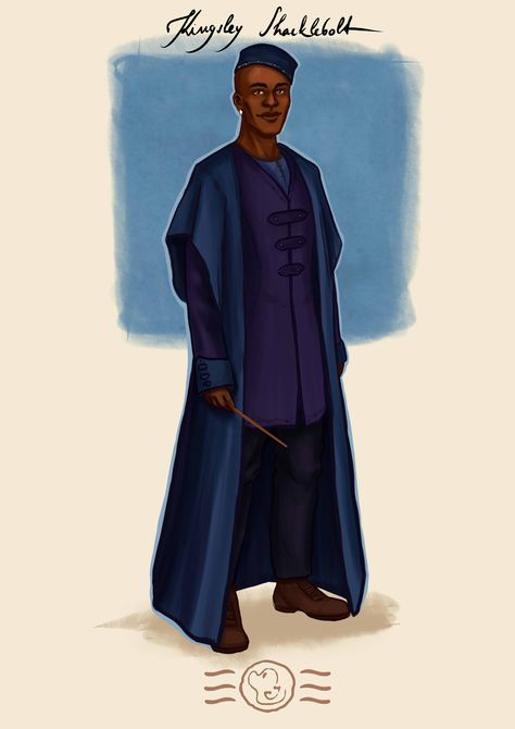 Kingsley Shacklebolt Fanart, Kingsley Shacklebolt, Rose Weasley, Potter Fanart, Know Myself, Nymphadora Tonks, Group Portrait, Potter Head, Hp Harry Potter