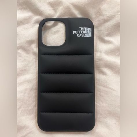 Black Puffer Phone Case, The North Face Phone Case, North Face Phone Case, Puffer Phone Case, Puffer Case, Xmas List, Iphone 13 Pro Case, Iphone Photo App, Black Puffer