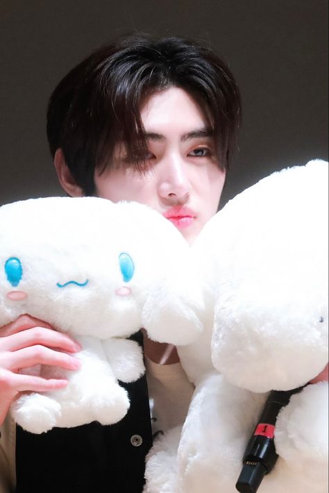 Sunghoon Cinnamoroll, Enhypen Members Park Sunghoon, Imaginary Boyfriend, Cute Funny Pics, White Puppies, Sunghoon Enhypen, Park Sunghoon, Ice King, Boyfriend Photos