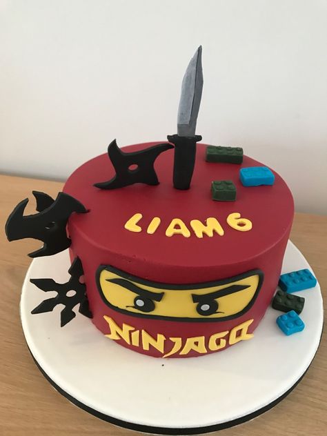 Ninjago Torte, Ninja Cupcakes, Personal Cakes, Ninjago Cake, Ninja Cake, Ninja Kidz, Ninjago Cakes, Boys Birthday Cakes, Ninjago Birthday