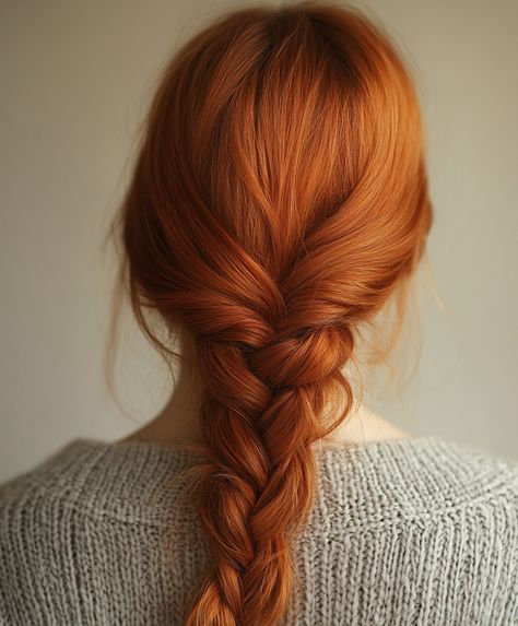 Boho Ginger Loose Braids 🌺🌾 Orange Hair Braids, Bright Red Hair Aesthetic, Braided Red Hair, Hairstyles For Redheads, Redhead Braid, Festive Hairstyles, Braids Ginger, Ginger Braids, French Plait