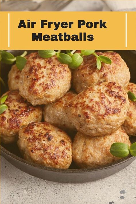 Pork Sausage Meatballs, Greek Meatballs Recipe, Beef Empanadas Recipe, Fried Meatballs, Sausage Meatballs, Ground Pork Recipes, Chicken Nugget Recipes, Pork Meatballs, How To Cook Pork