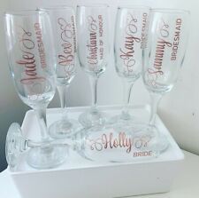 Bridesmaid Champagne, Bridesmaid Champagne Flutes, Bridesmaid Glasses, Grooms Party, Proposal Boxes, Personalized Champagne Flutes, Wedding Wine Glasses, Hen Weekend, Cream Cupcakes