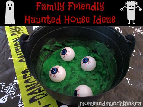 Family friendly haunted house ideas #Halloween #HauntedHouse Haunted House For Kids, Haunted House Ideas, Haunted House Diy, Skip To My Lou, Monster Crafts, A Haunted House, Fun Halloween Decor, Halloween Party Games, Halloween Monster