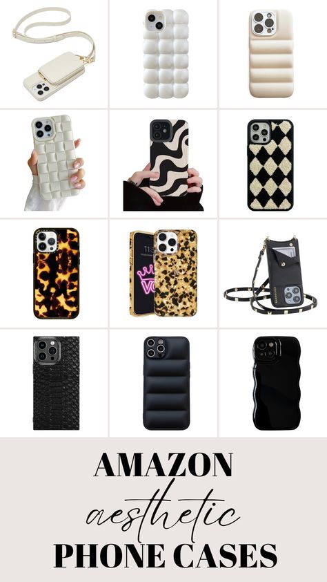 Looking for a chic, neutral new cell phone case for your new iPhone (or really any other model)? Don't miss my guide to amazon aesthetic phone cases. Amazon Phone Cases, Amazon Aesthetic, Popular Phone Cases, Barefoot Dreams Blanket, Favorite Aesthetic, Aesthetic Phone Cases, Newest Cell Phones, Aesthetic Amazon, Aesthetic Phone Case