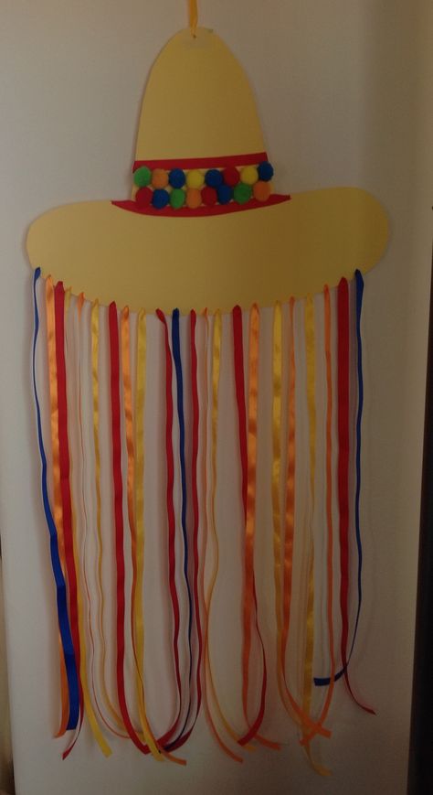 Sombrero Crafts For Preschoolers, Mexico Theme Preschool, Mexico Classroom Theme, Culture Crafts For Preschool, Fiesta Crafts For Kids, Mexico Crafts For Preschool, Mexican Independence Day Crafts, Mexico Activities For Kids, Mexico Crafts For Kids