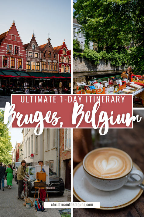 Exploring Bruges is like entering a real-life fairy tale. Uncover all of the magic that Bruges has to offer with this epic Bruges one-day itinerary. One day in Bruges| Bruges in One Day | Things to do in Bruges | One Day in Bruges itinerary Day Trips From Amsterdam, Real Life Fairies, In Bruges, Bruges Belgium, Amsterdam Travel, Spring Photos, Most Beautiful Cities, In The Clouds, European Travel