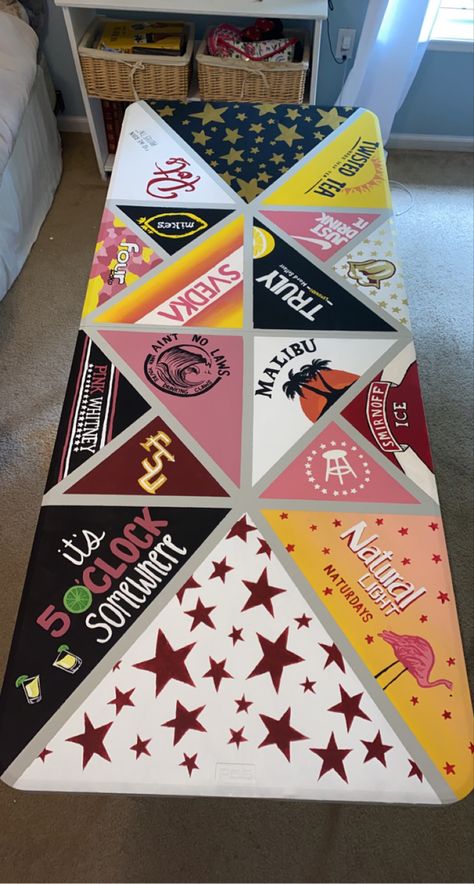 It’s 5 O’clock Somewhere Pong Table, Painted Beer Pong Table Ideas Guys, Frat Beer Dye Table, Fsu Pong Table, Beer Pong Table Painted Western, Fsu Beer Pong Table, Diy Beer Pong Table Paint Ideas Simple, Pong Table Designs College, Blue Pong Table Painted