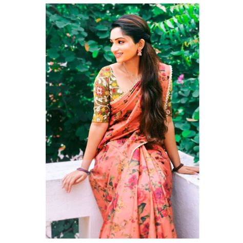 Nakshatra Nagesh, Nakshathra Nagesh, Beautiful Saree, Lehenga, Pretty People, Wrap Dress, Saree, Yellow, On Instagram