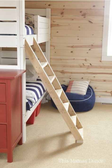 diy bunk ladder Bunkbed Ladder Ideas, Bunk Bed Railing Ideas Diy, Diy Bunk Bed Ladder Ideas, Ladder For Bunk Bed, Diy Ladder For Bunk Bed, Bunk Bed Railing Ideas, Diy Bunk Bed Ladder, How To Make A Ladder For Bunk Bed, Rv Bunk Bed Ladder