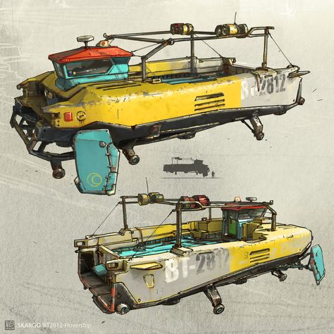 ArtStation - Skargo, thierry doizon Hover Truck, Flying Ships, Zeppelin Balloon, Ian Mcque, Dieselpunk Vehicles, Hover Car, 3d Coat, Futuristic Tech, Concept Vehicles Sci Fi