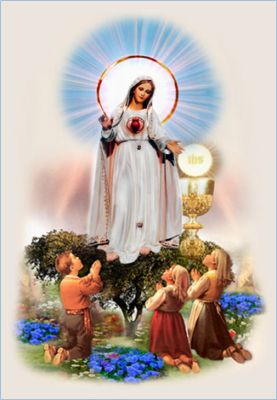 prayer-card Fatima Portugal, Eucharistic Adoration, Vintage Holy Cards, Images Of Mary, Christian Images, Lady Of Fatima, Blessed Mother Mary, Jesus Christ Images, Holy Mary