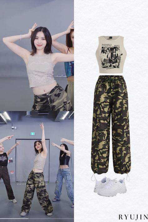 Itzy Ryujin Cake Dance Practice Inspired Outfit 😍 [#kpop #itzy #kfashion #outfit #trendy #style #casual #lia #yuna #ryujin #yeji #chaeryoung #outfitideas #ootd #pinterestfashion] Itzy Ryujin Outfits Casual, Ryujin Dance Practice Outfit, Itzy Lia Outfits Casual, Itzy Outfits Casual, Lia Outfit Casual, Itzy Dance Practice Outfit, Kpop Dance Practice Outfits Ideas, Itzy Ryujin Outfit, Itzy Inspired Outfits